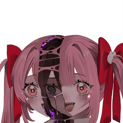 This is a pixiv picture whose title is 　化けの皮が剥がれる.