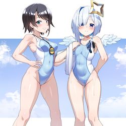 This is a pixiv picture whose title is 水泳部.