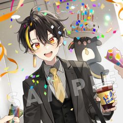 This is a pixiv picture whose title is ガオンさん誕生日ボイスビジュアル2024.