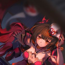 This is a pixiv picture whose title is [崩壞星穹鐵道 ]花火 hanabi.