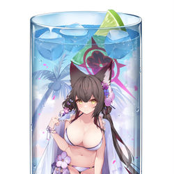 This is a pixiv picture whose title is ワカモカクテル🍹.