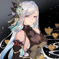 This is a pixiv picture whose title is 申鶴 ( Shenhe ).