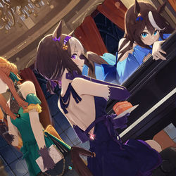 This is a pixiv picture whose title is ウマ娘　3周年記念イラスト.