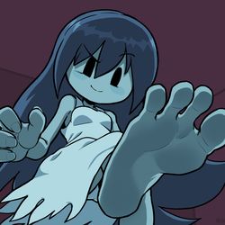 This is a pixiv picture whose title is spooky.