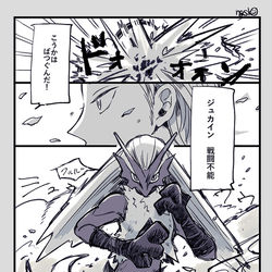 This is a pixiv picture whose title is アカマツとカキツバタがバトルしてる話.