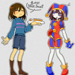 This is a pixiv picture whose title is 周りがでかくて自分がちっちゃい人たち.