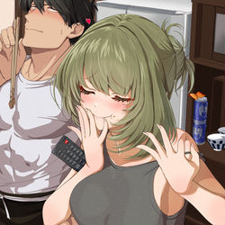 This is a pixiv picture whose title is 「……楓さん  格好がラフ過ぎると言いますか」.