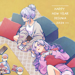 This is a pixiv picture whose title is 朝日と共に鍬を振りふかふか大地に種を撒き芽吹いた新芽を愛でる日々.
