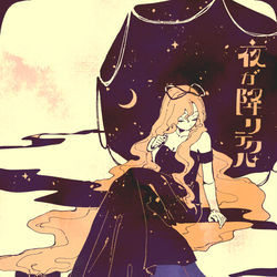 This is a pixiv picture whose title is 夜が降りてくる.