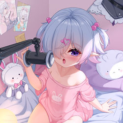This is a pixiv picture whose title is 超美丽助眠直播回.