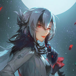 This is a pixiv picture whose title is Arlecchino closeup.
