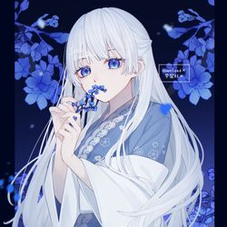 This is a pixiv picture whose title is skeb.