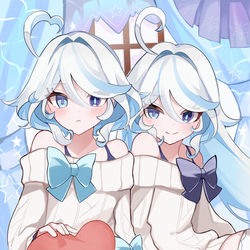 This is a pixiv picture whose title is フリーナとフォカロルス.