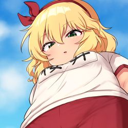 This is a pixiv picture whose title is 桃華ちゃん(脱衣ブロック崩し).