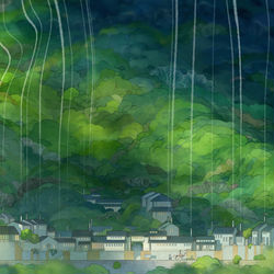 This is a pixiv picture whose title is ぐねぐね道.