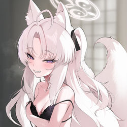 This is a pixiv picture whose title is 「きゃあっ～ 妾、恥ずかしいのじゃ～」.