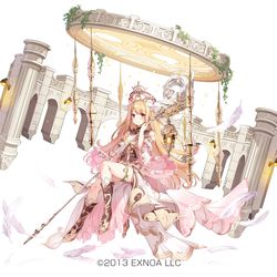 This is a pixiv picture whose title is 千年戦争アイギス『アイギス神殿』.