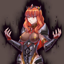 This is a pixiv picture whose title is [快筆]悪堕ちセリカ.