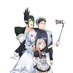 This is a pixiv picture whose title is たにんメイド.