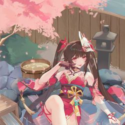 This is a pixiv picture whose title is 花火~.