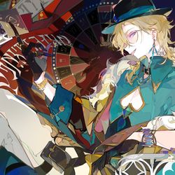 This is a pixiv picture whose title is ♠ ♥ ♣ ♦.