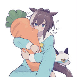 This is a pixiv picture whose title is 🥕💤.