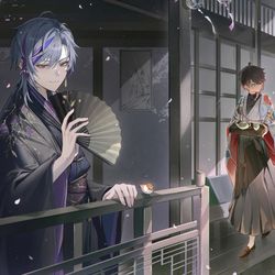 This is a pixiv picture whose title is 💜.