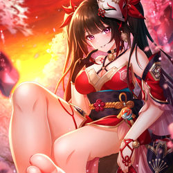 This is a pixiv picture whose title is 花火.