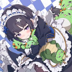 This is a pixiv picture whose title is 白雪千夜.
