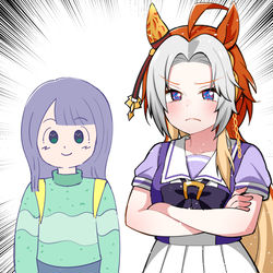This is a pixiv picture whose title is オルフェーヴルの臣下のやべー女。.