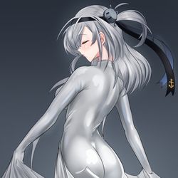 This is a pixiv picture whose title is 涼月インナー装着中.