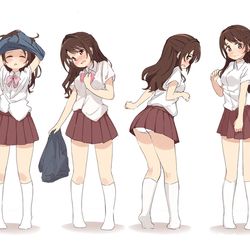 This is a pixiv picture whose title is 脱ぎ卯月！①-⑤ リメイク版です。.
