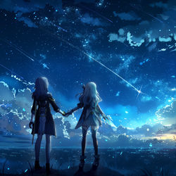 This is a pixiv picture whose title is 流萤.