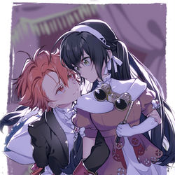 This is a pixiv picture whose title is 元傾国④本日発売.