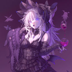 This is a pixiv picture whose title is コウモリダコの吸血姫.