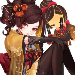 This is a pixiv picture whose title is 千織.
