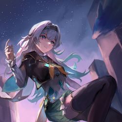 This is a pixiv picture whose title is 流萤.