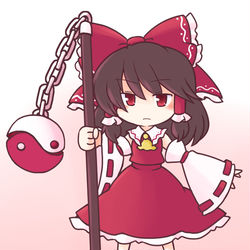 This is a pixiv picture whose title is 霊夢.