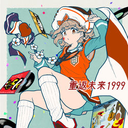 This is a pixiv picture whose title is ロッキンガール.