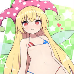 This is a pixiv picture whose title is マイクロ水着クラピ.