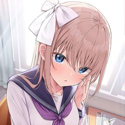 This is a pixiv picture whose title is 「どうだった…？」.