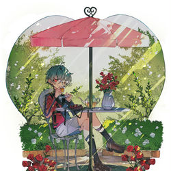 This is a pixiv picture whose title is ポーカーチェイス.