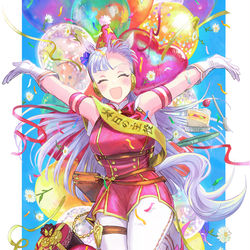 This is a pixiv picture whose title is 🎂🎉.