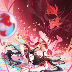 This is a pixiv picture whose title is 花火.