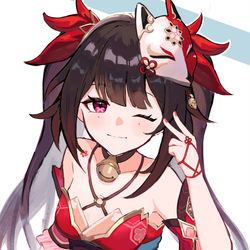 This is a pixiv picture whose title is 仮面の愚者/差分ver.