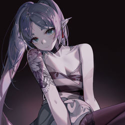 This is a pixiv picture whose title is 画个骚莲.