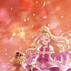 This is a pixiv picture whose title is キュアウイング　キュアフローラ.