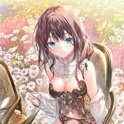 This is a pixiv picture whose title is flower garden.