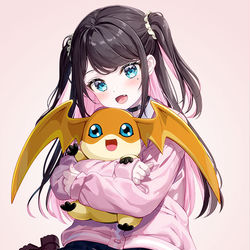 This is a pixiv picture whose title is デジモンアニメーション25周年コラボイラスト.