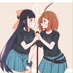 This is a pixiv picture whose title is 川村楪様と月岡椛様らくがき42.